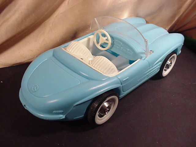 barbie car blue