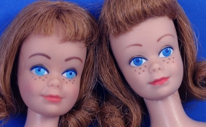 Rare Bright Eyes Midge doll on the left