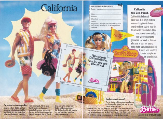 1988 Barbie Journaal - California - Netherlands