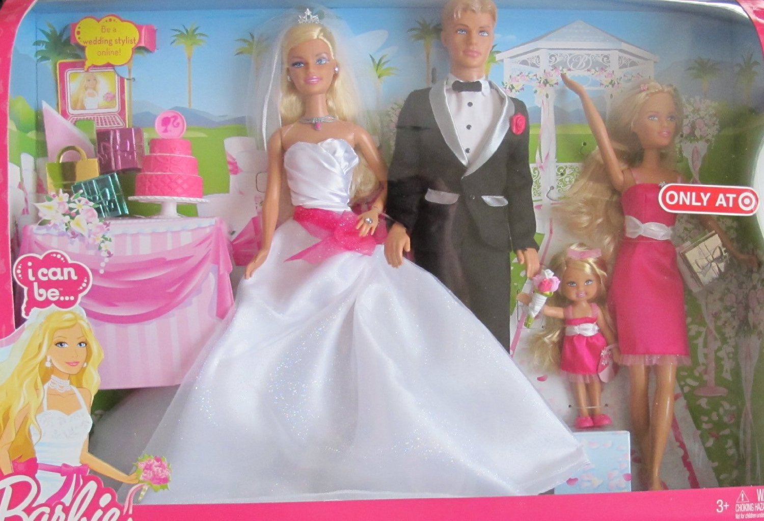 barbie and ken wedding doll set