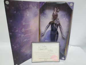 2002 Sterling Silver Rose™ Barbie® Doll AA inside