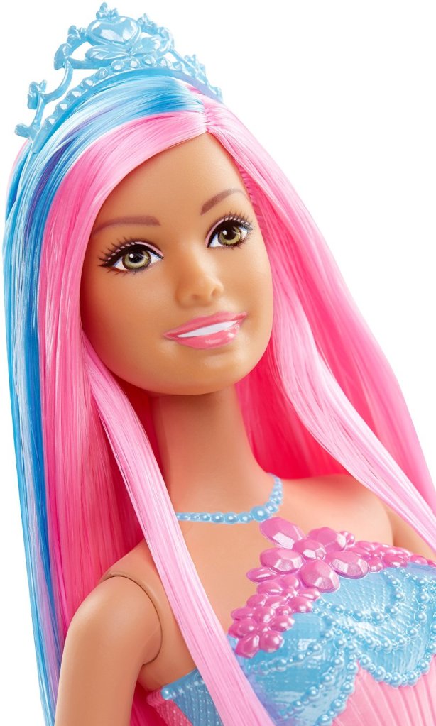 Blue face barbie